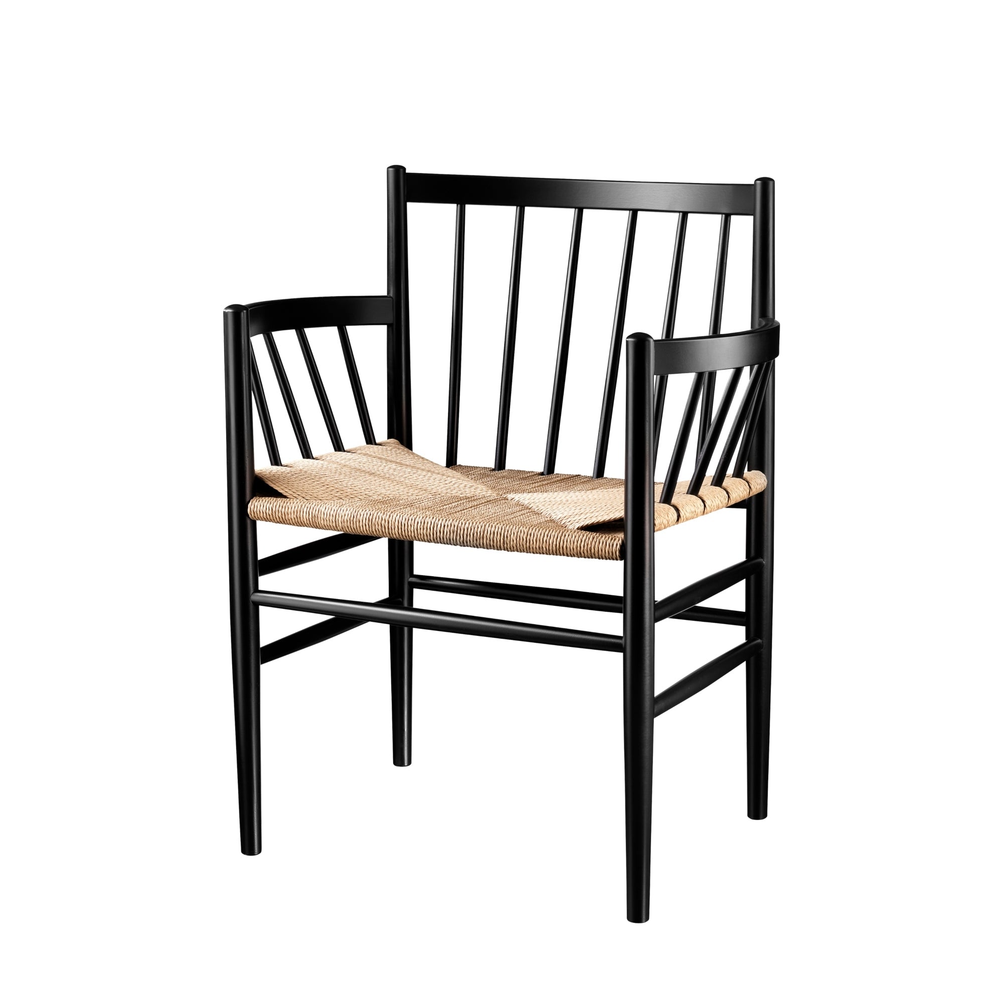 FDB Møbler J81 tuoli musta/luonnonväri - Laatukaluste