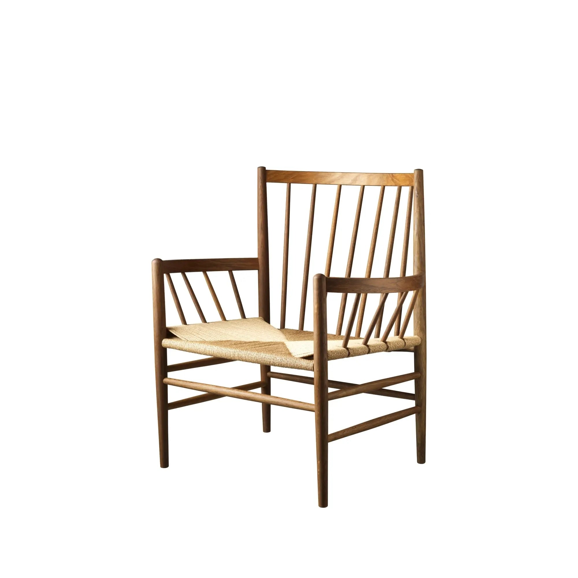 FDB Møbler J82 lounge tuoli tumma tammi/luonnonväri - Laatukaluste