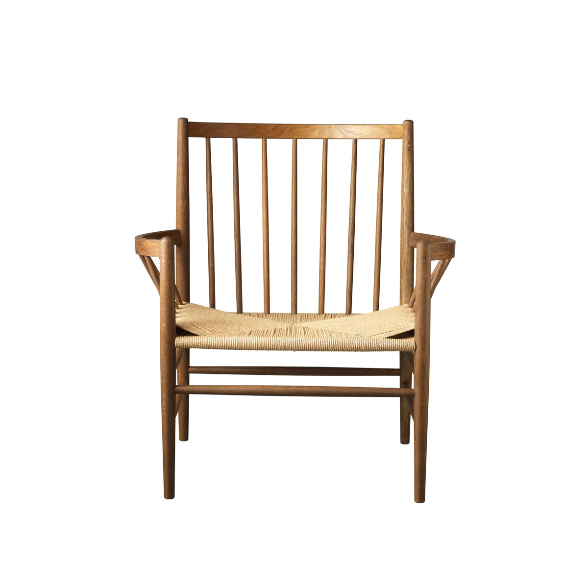 FDB Møbler J82 lounge tuoli tumma tammi/luonnonväri - Laatukaluste