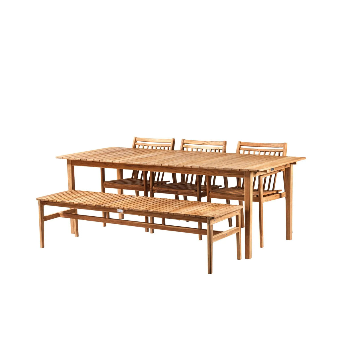 FDB Møbler M2 Sammen pöytä 220x90cm öljytty tiikki FDB Møbler