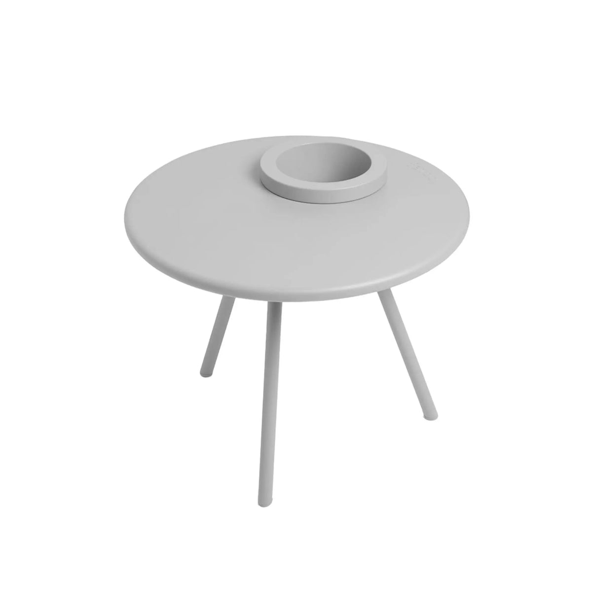 Fatboy Bakkes sivupöytä ruukulla vaaleanharmaa Fatboy