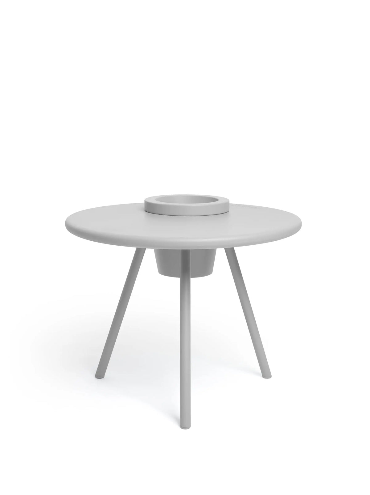 Fatboy Bakkes sivupöytä ruukulla vaaleanharmaa Fatboy