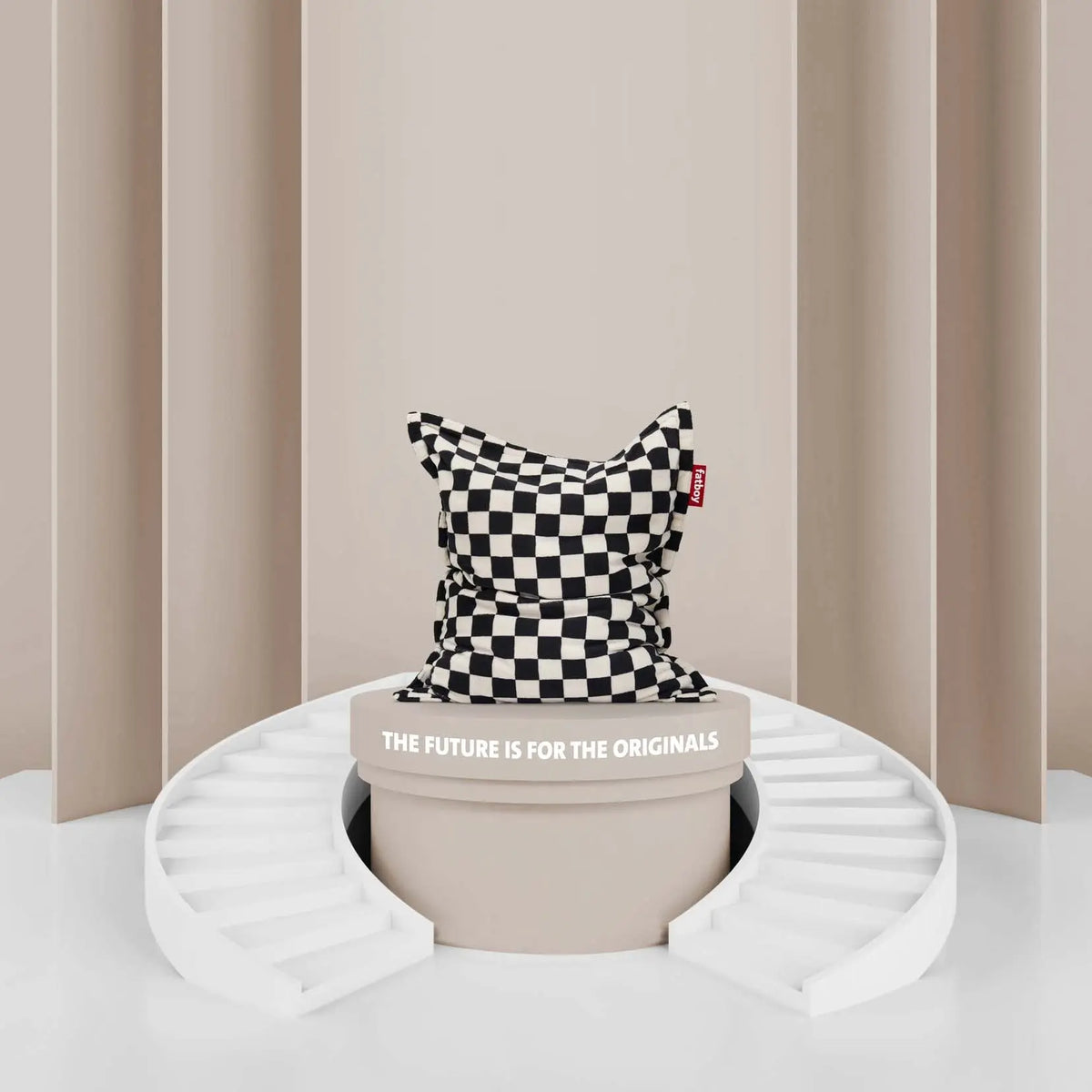 Fatboy Original Slim Teddy Chess säkkituoli musta Fatboy
