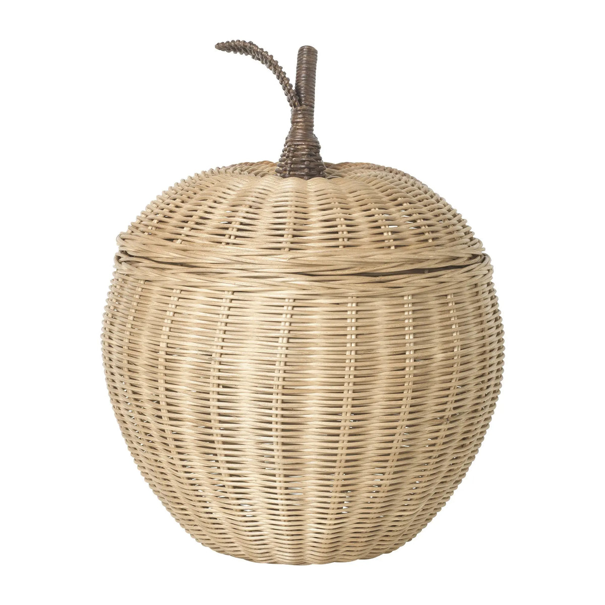 Ferm Living Apple punottu kori iso - Laatukaluste