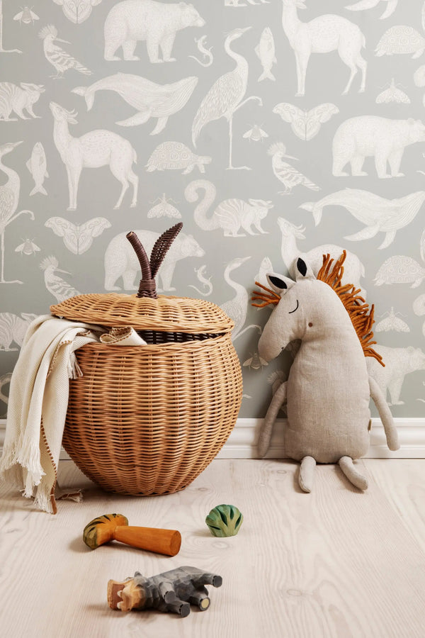 Ferm Living Apple punottu kori iso Ferm Living