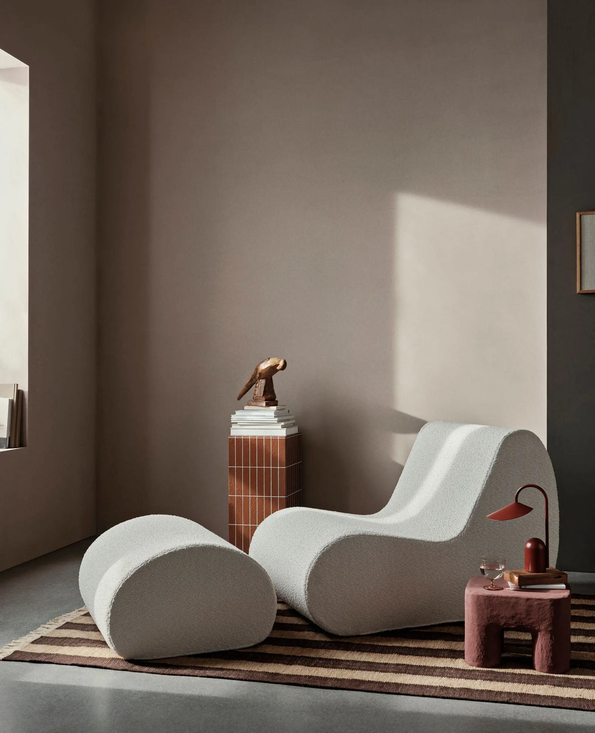 Ferm Living Arum Portable pöytävalaisin oksidinpunainen Ferm Living