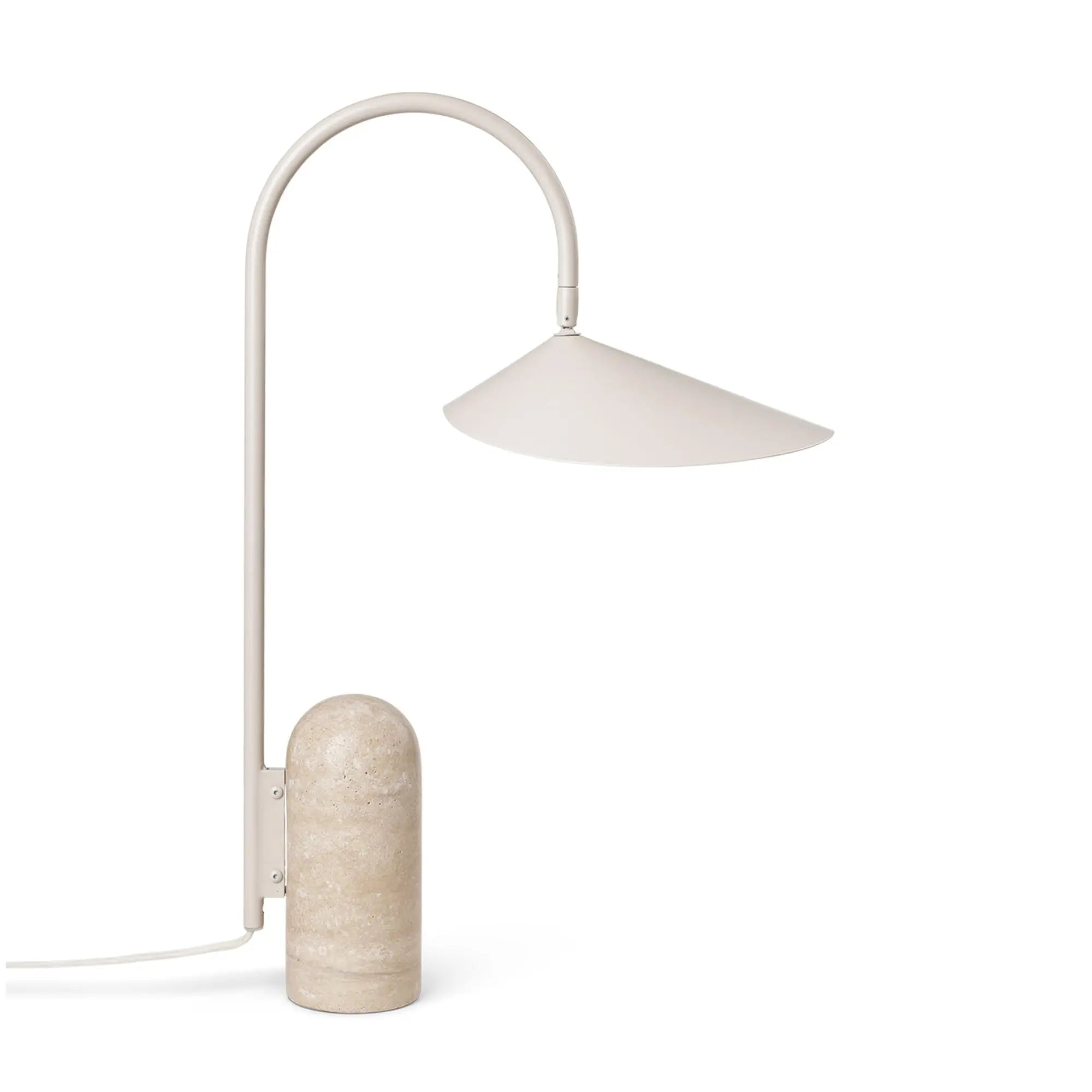 Ferm Living Arum pöytävalaisin cashmere - Laatukaluste