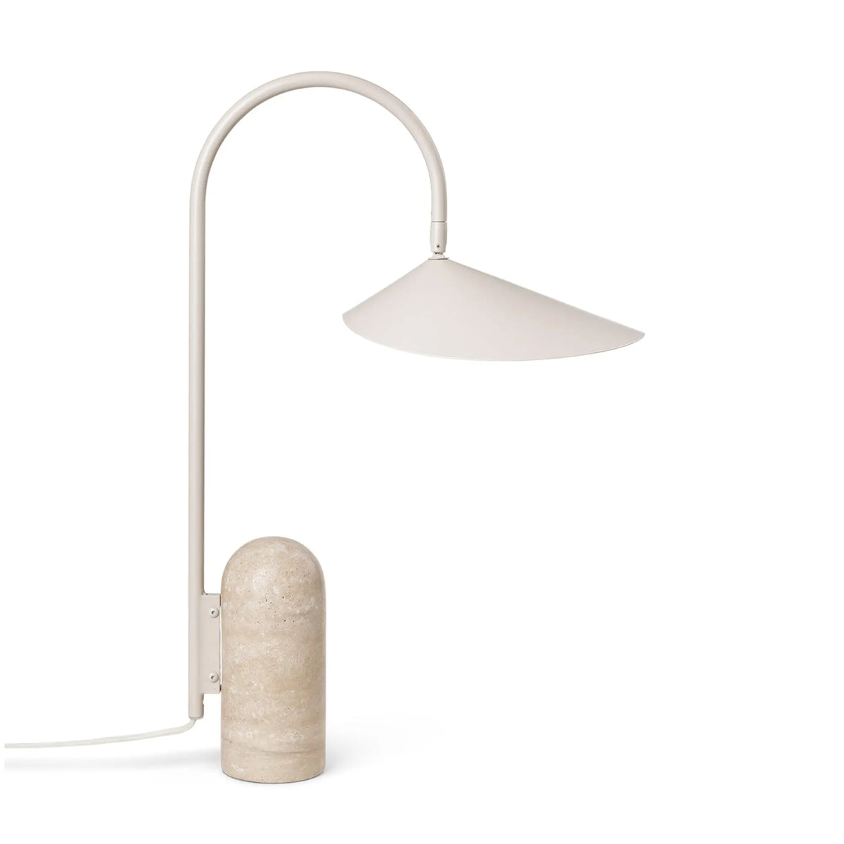 Ferm Living Arum pöytävalaisin cashmere - Laatukaluste