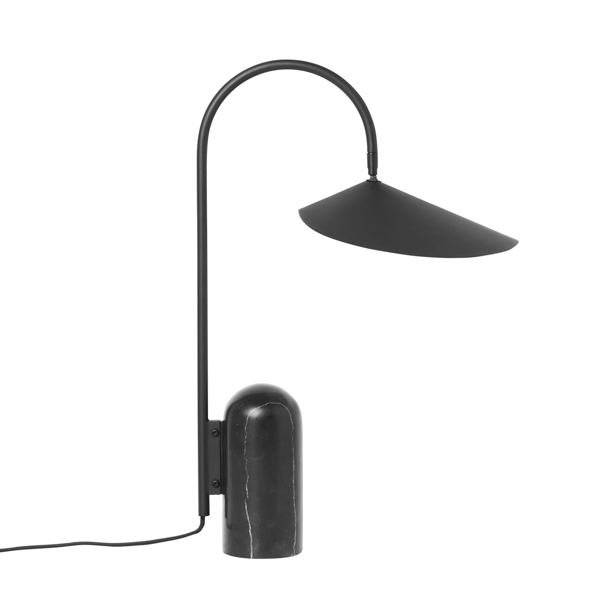 Ferm Living Arum pöytävalaisin musta - Laatukaluste