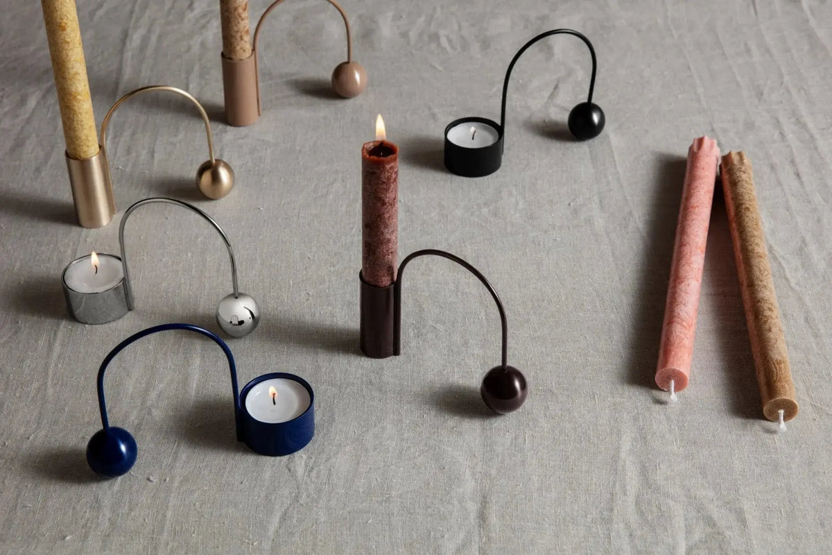 Ferm Living Balance kynttilänjalka musta - Laatukaluste