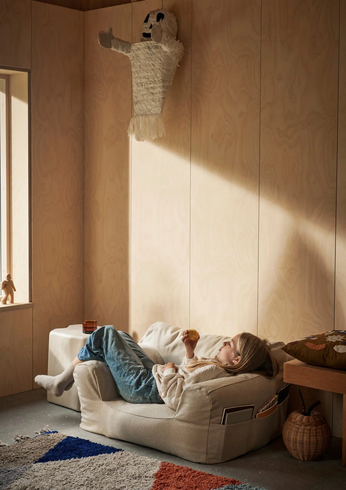 Ferm Living Billow säkkituoli luonnonvalkoinen Ferm Living