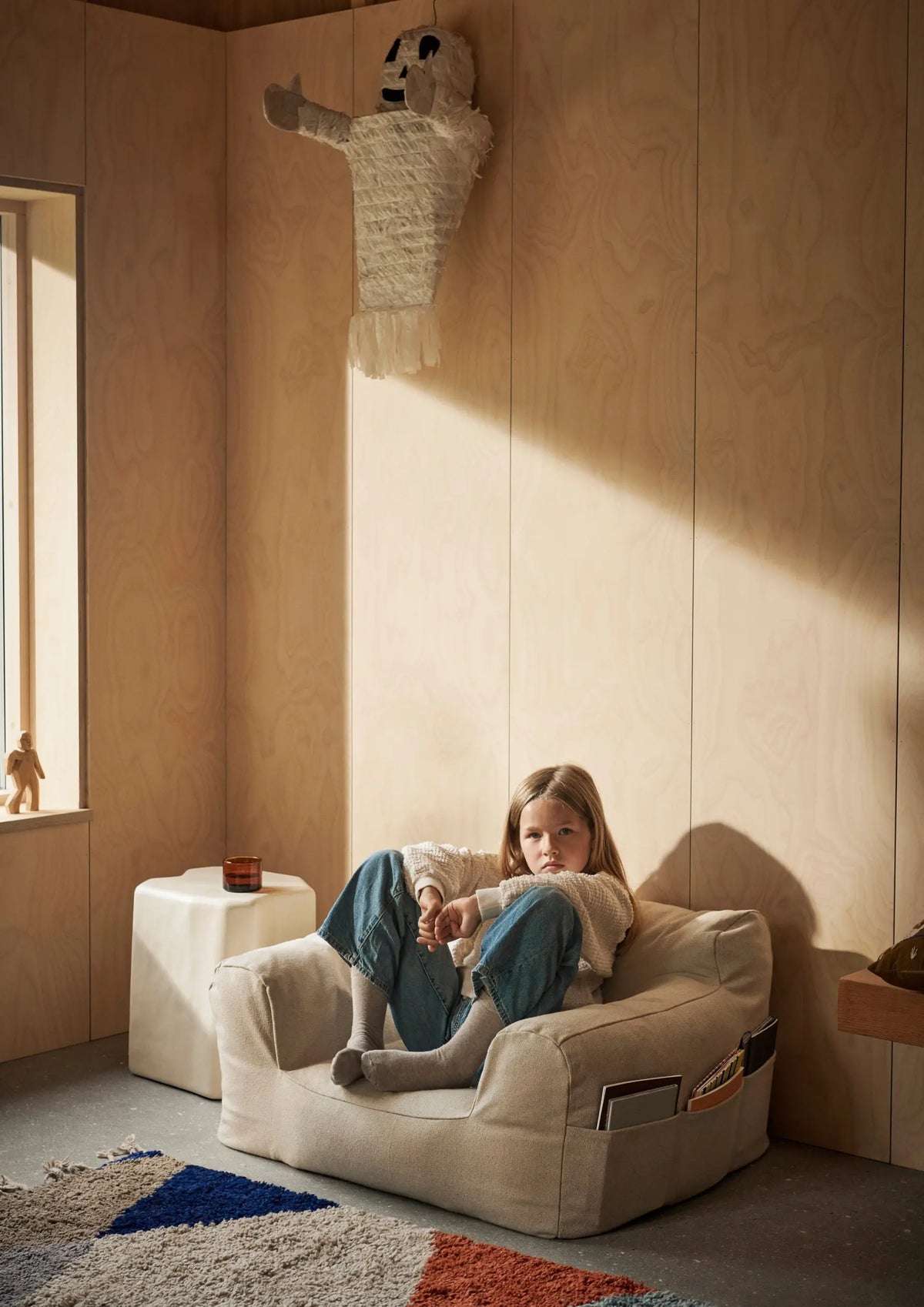 Ferm Living Billow säkkituoli luonnonvalkoinen Ferm Living