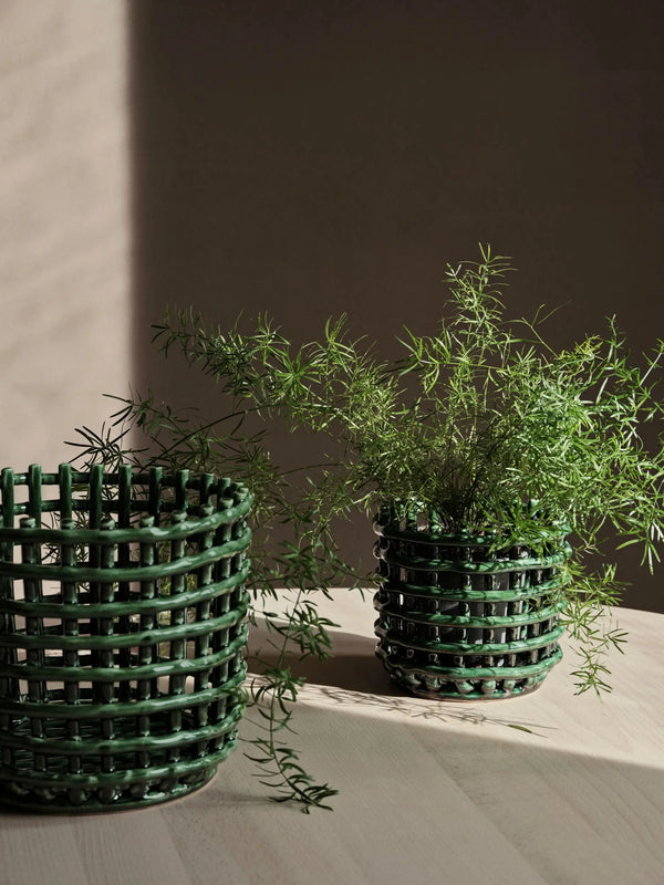 Ferm Living Ceramic iso kulho vihreä Ferm Living