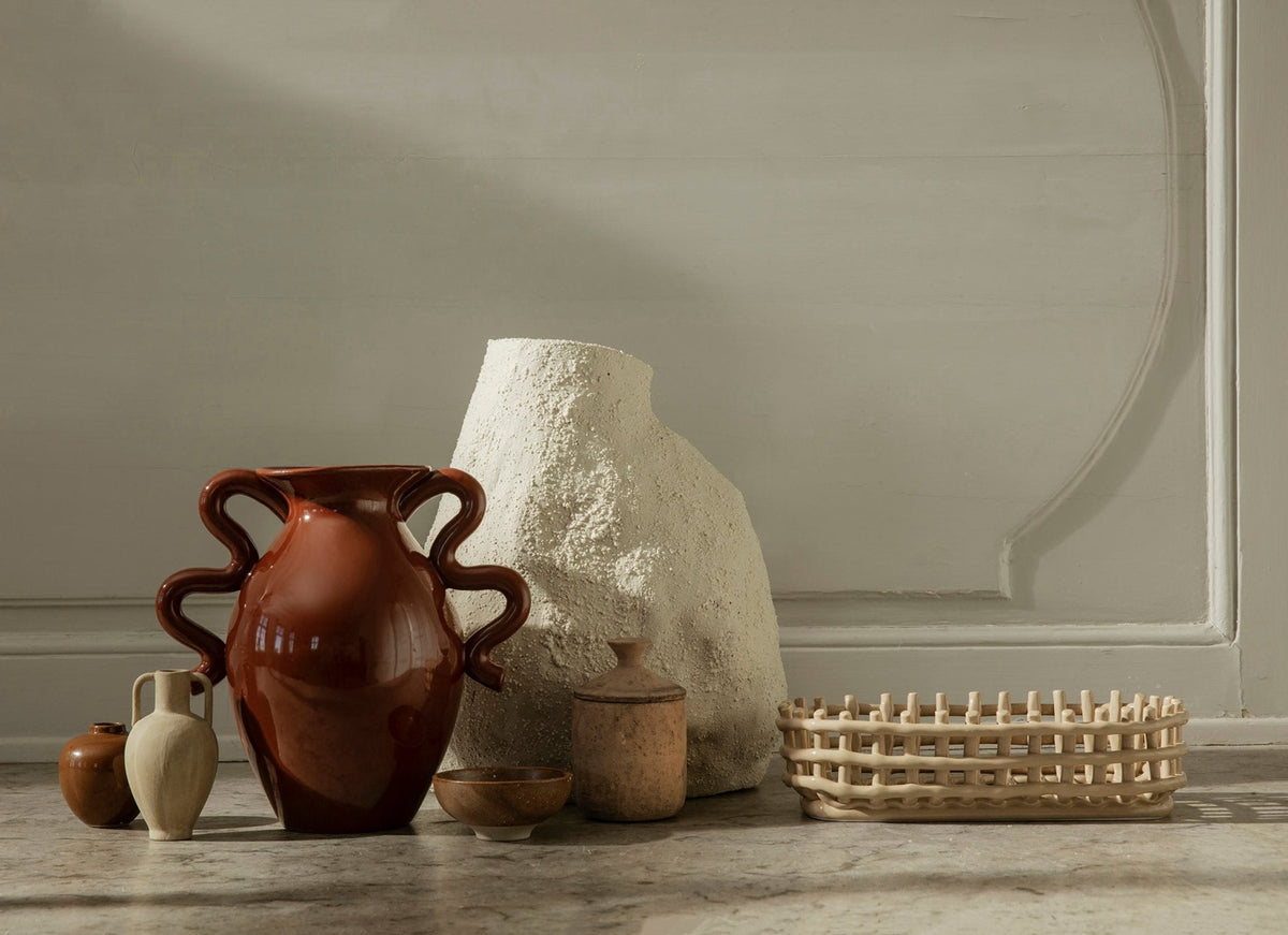 Ferm Living Ceramic ovaali kulho cashmere - Laatukaluste