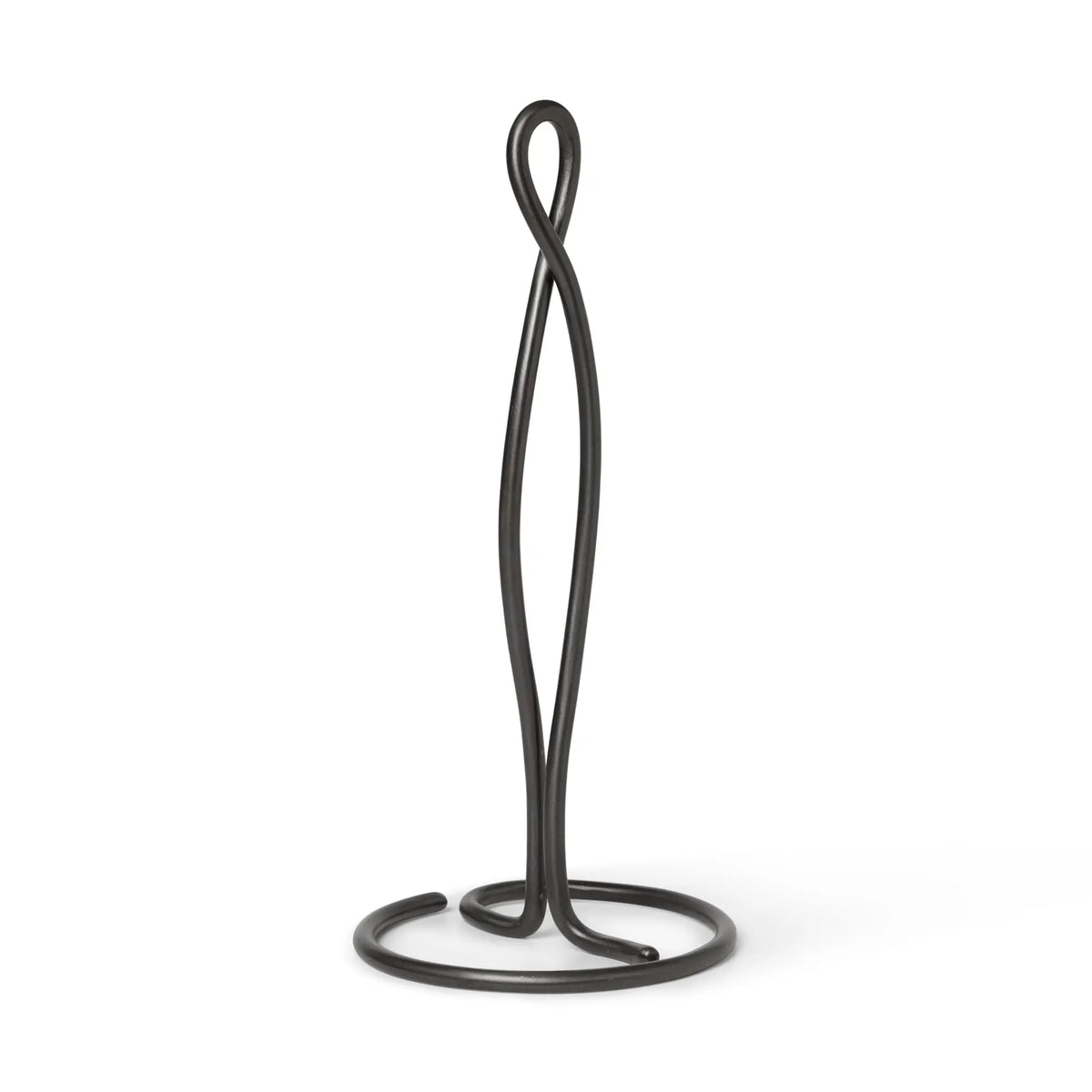 Ferm Living Curvature talouspaperiteline musta messinki - Laatukaluste
