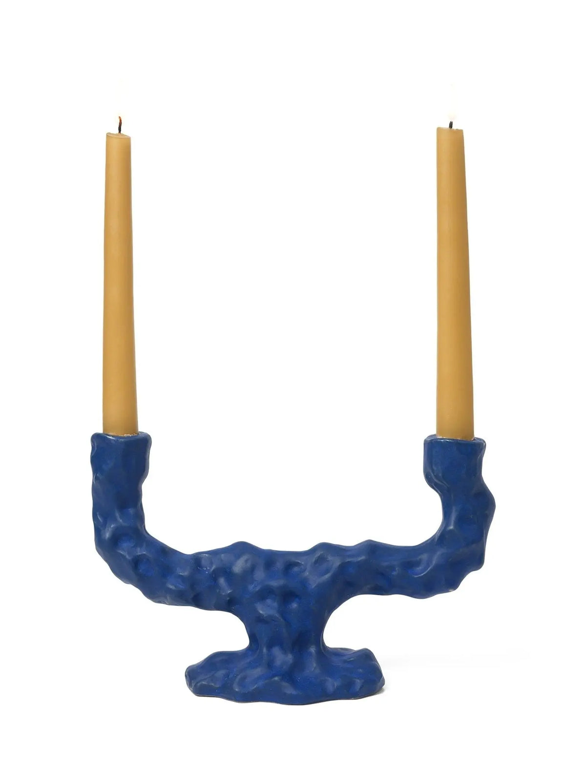 Ferm Living Dito kynttilänjalka sininen - Laatukaluste