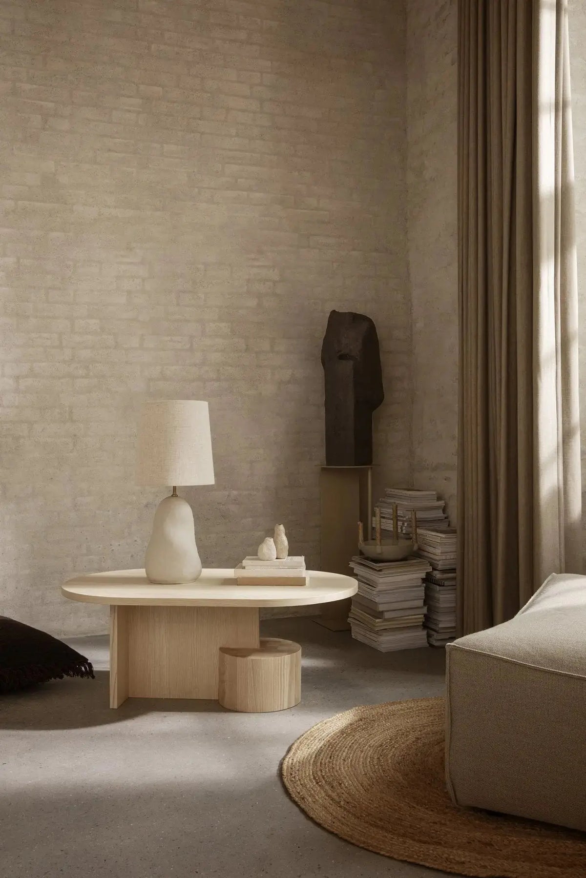 Ferm Living Eternal Oval juuttimatto 140x200 natural - Laatukaluste