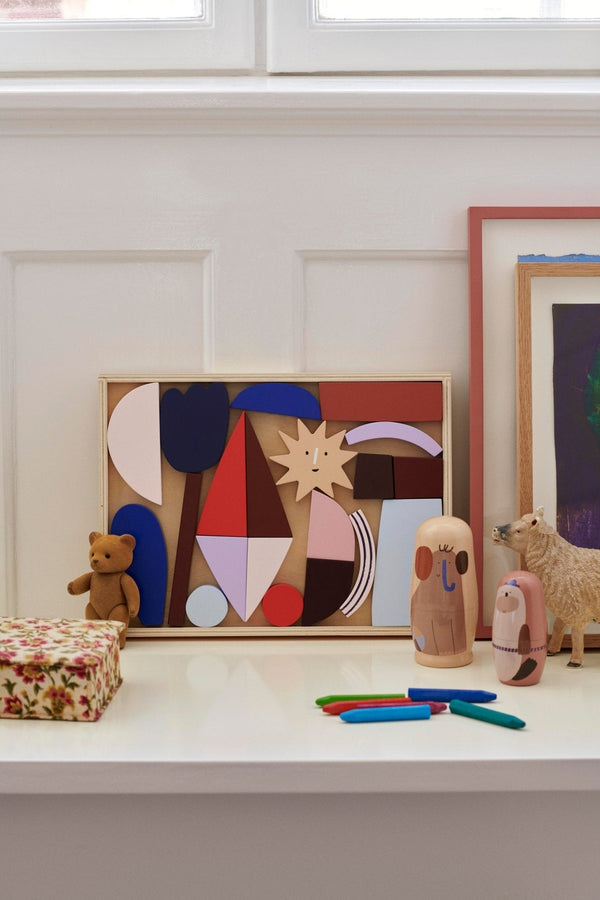 Ferm Living Frame Art Blocks rakennuspalikat - Laatukaluste