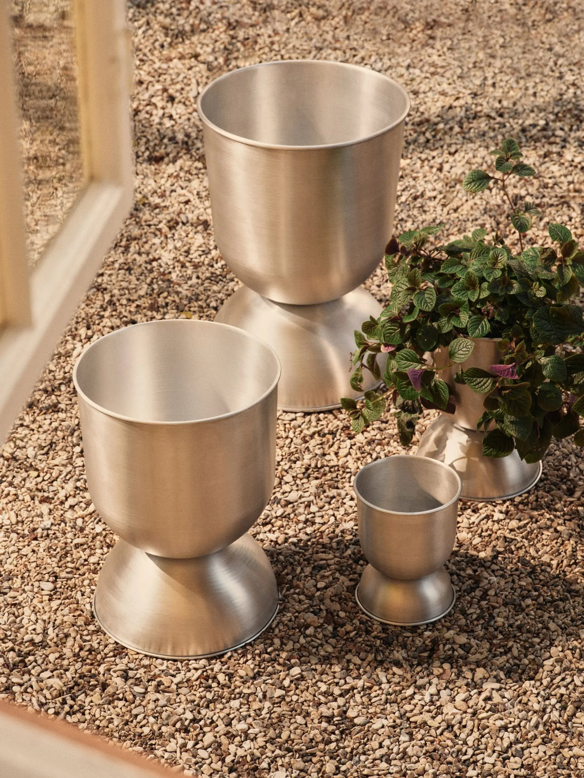 Ferm Living Hourglass L ruukku alumiini Ferm Living