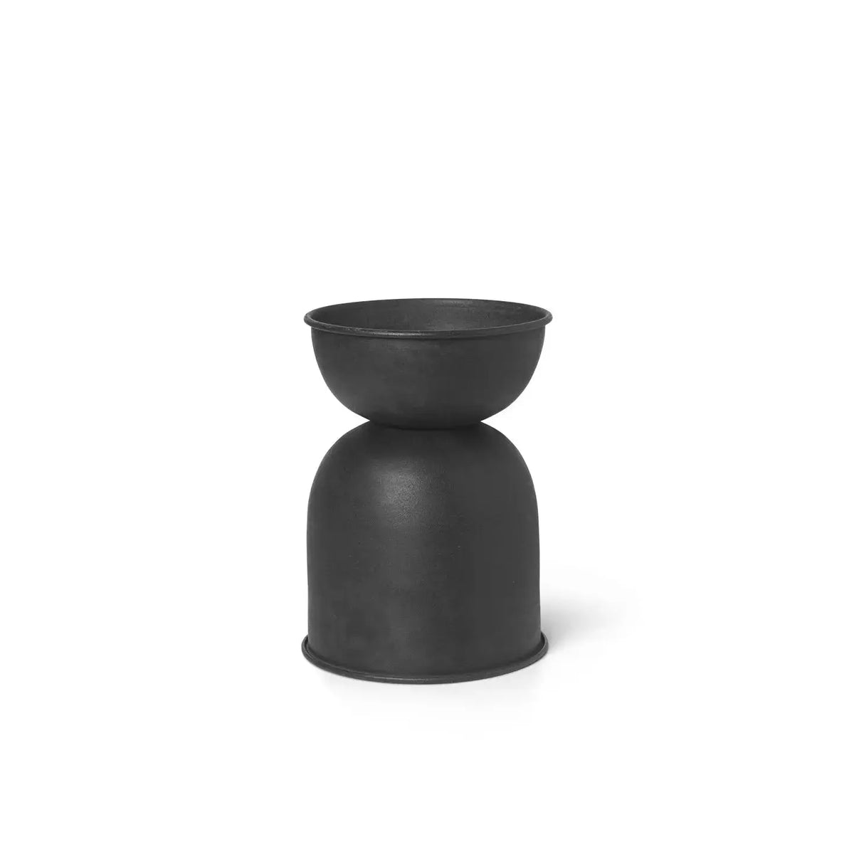 Ferm Living Hourglass XS ruukku musta - Laatukaluste