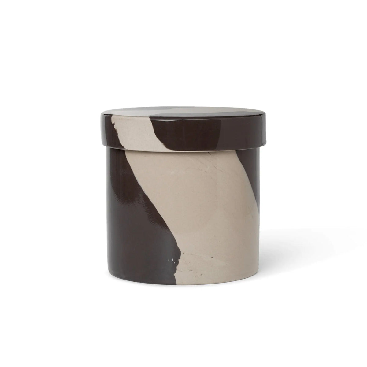 Ferm Living Inlay purkki L hiekka - Laatukaluste