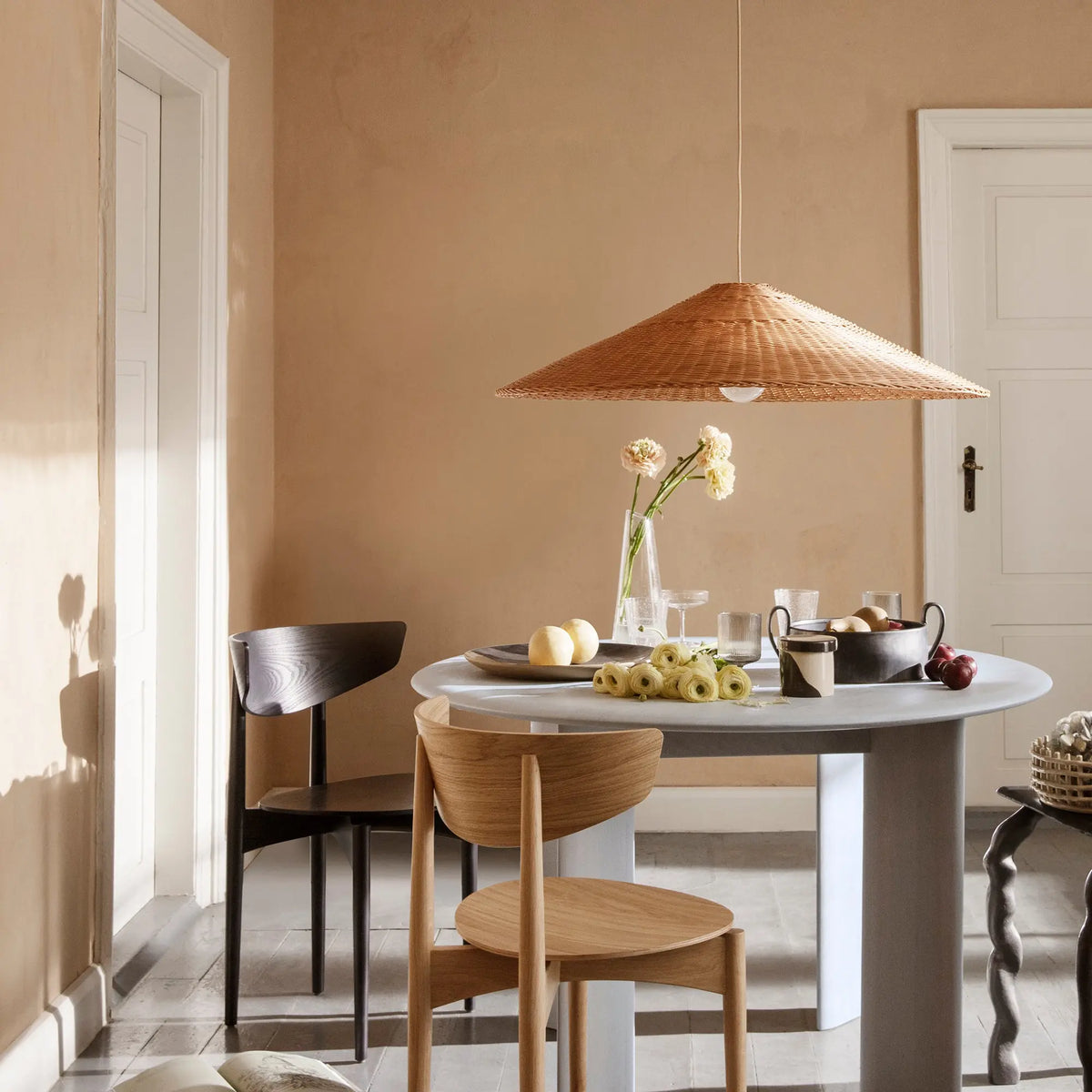 Ferm Living Inlay purkki L hiekka - Laatukaluste