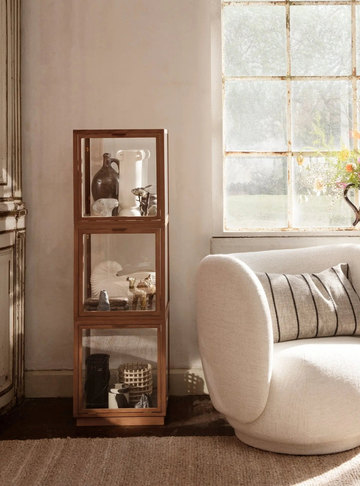 Ferm Living Inlay purkki S hiekka - Laatukaluste