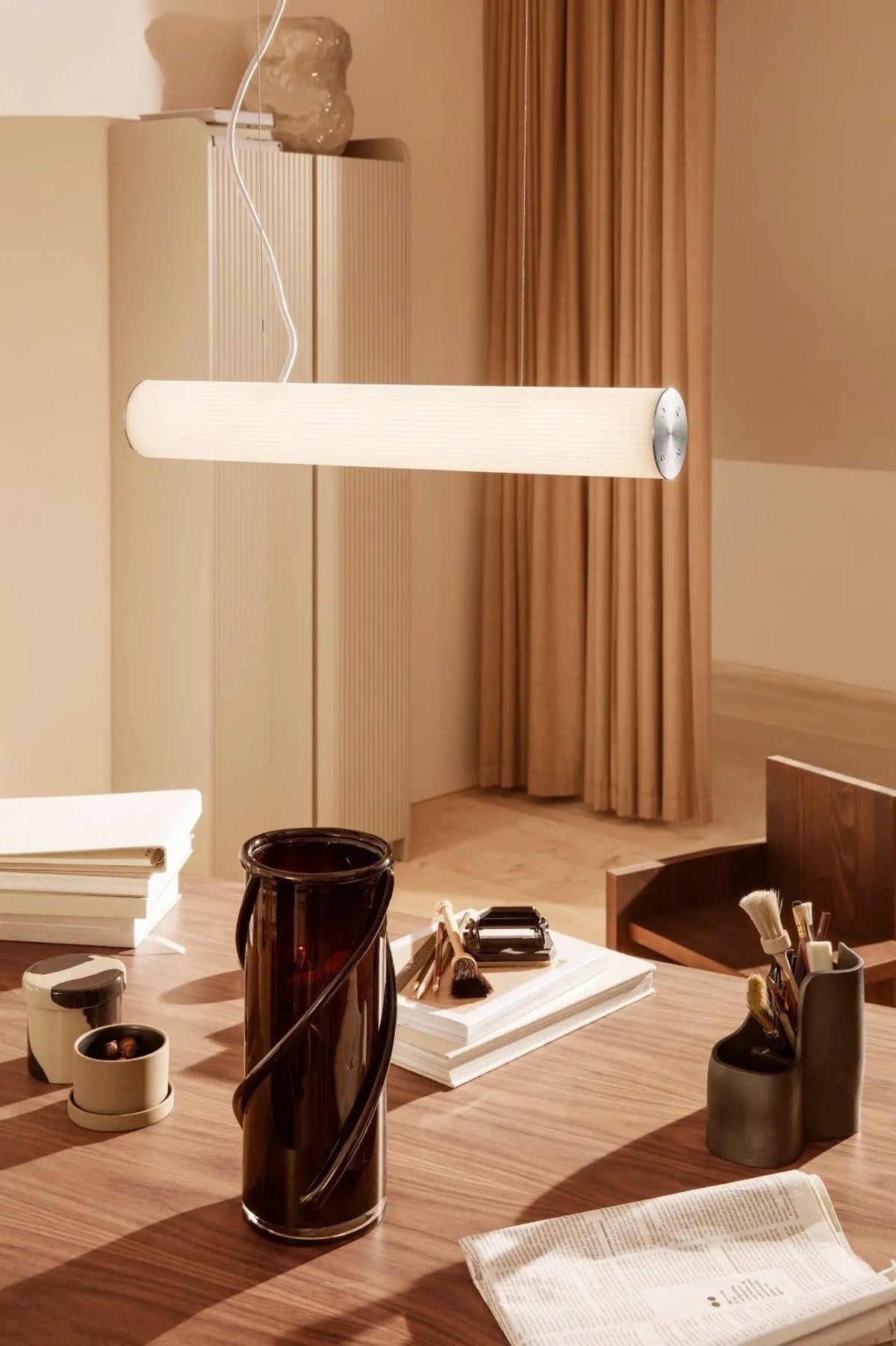 Ferm Living Inlay purkki S hiekka - Laatukaluste