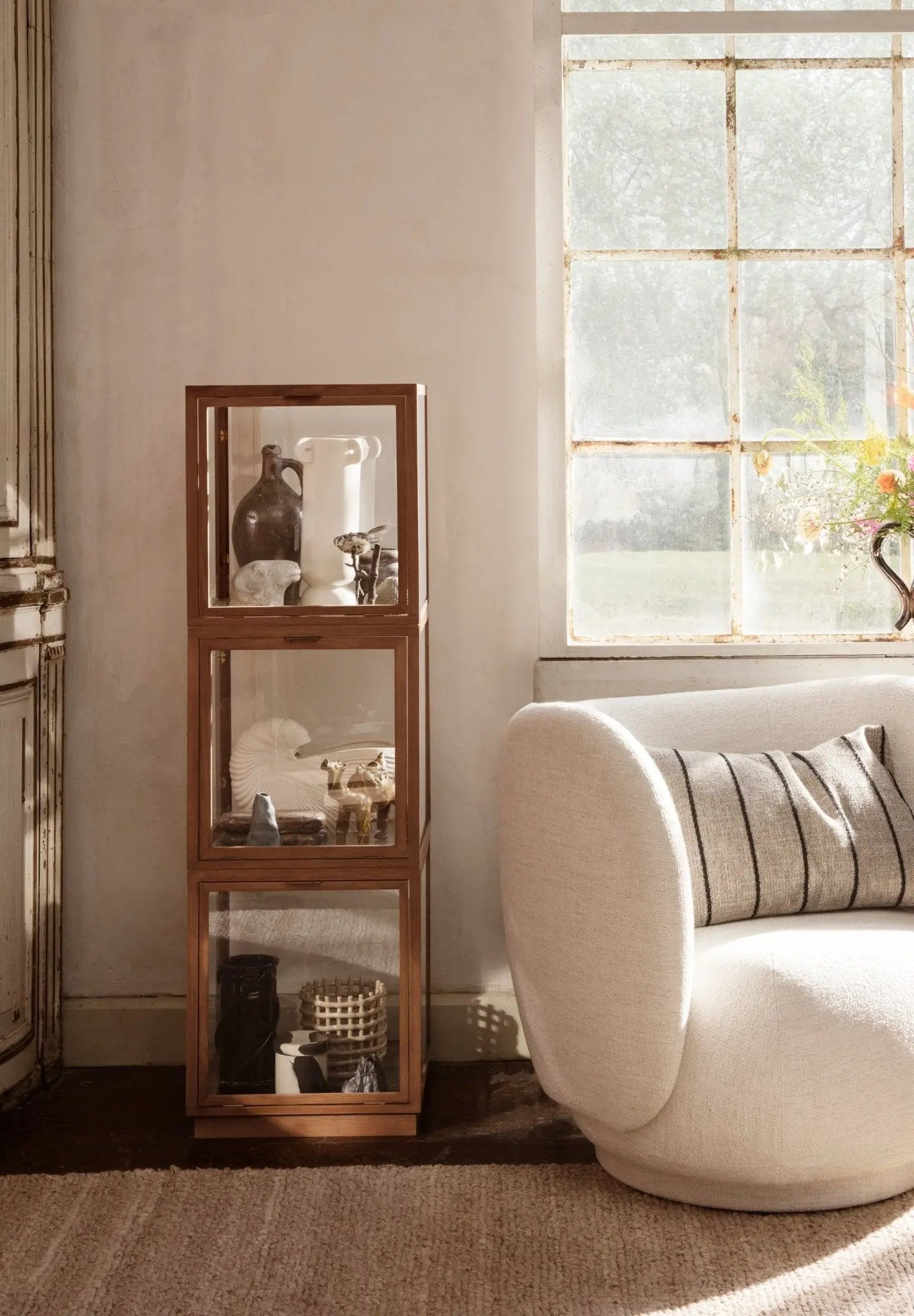 Ferm Living Miru lasikuutio tammi - Laatukaluste