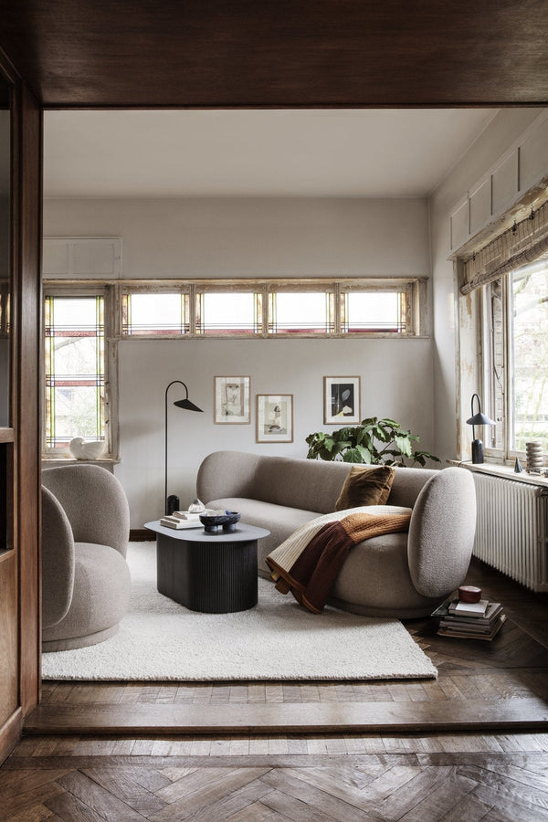 Ferm Living Rico 210cm sohva Bouclé off-white - Laatukaluste