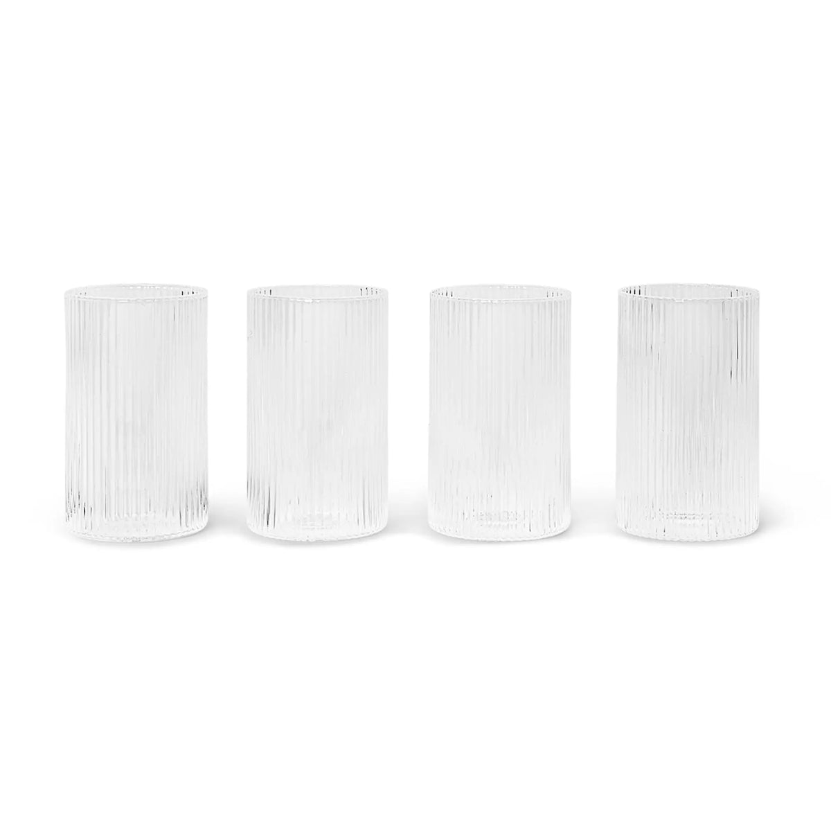 Ferm Living Ripple Verrines lasi 4kpl kirkas - Laatukaluste