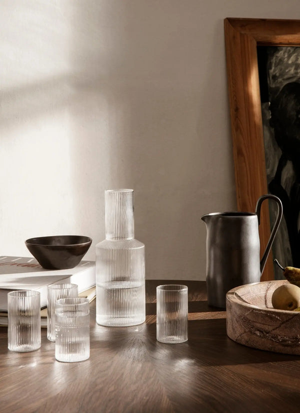 Ferm Living Ripple Verrines lasi 4kpl kirkas - Laatukaluste