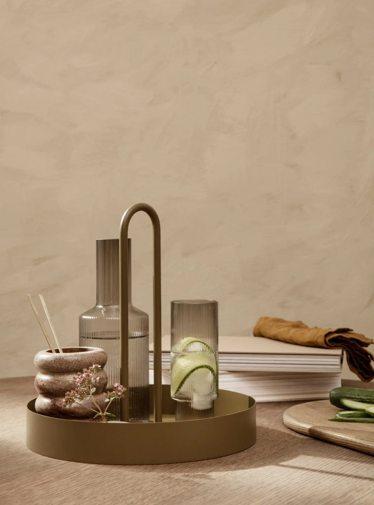 Ferm Living Ripple karahvi savunharmaa - Laatukaluste