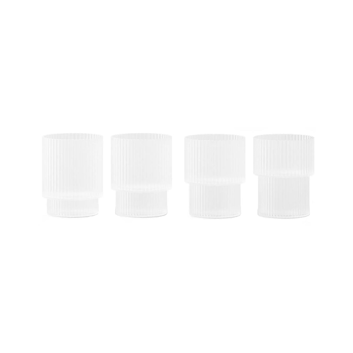 Ferm Living Ripple lasi 4kpl huurteinen Ferm Living