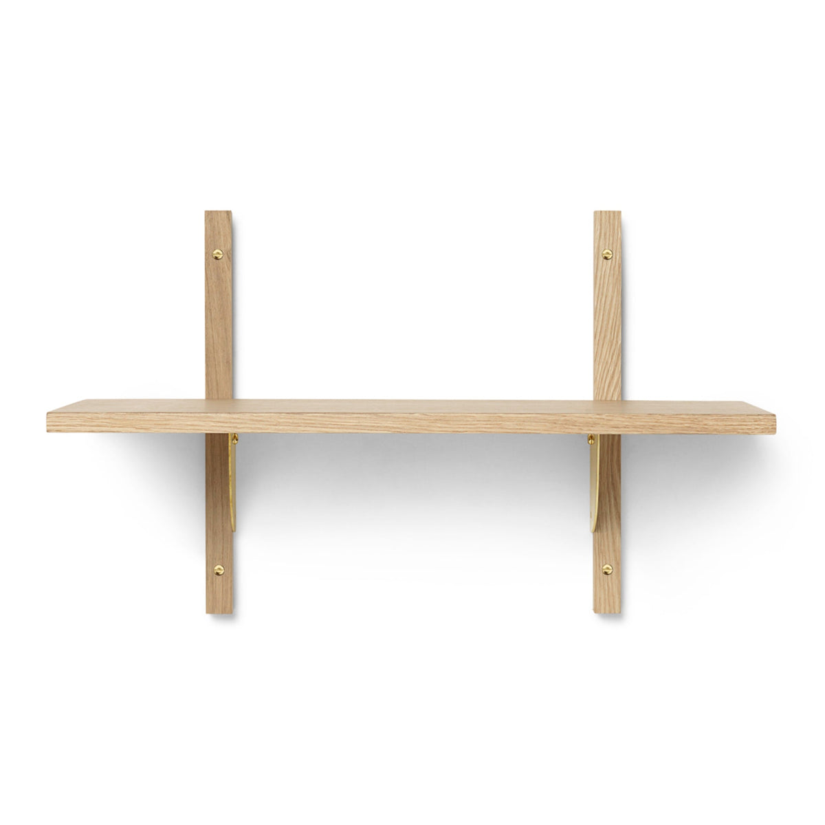 Ferm Living Sector kapea hylly tammi/messinki - Laatukaluste