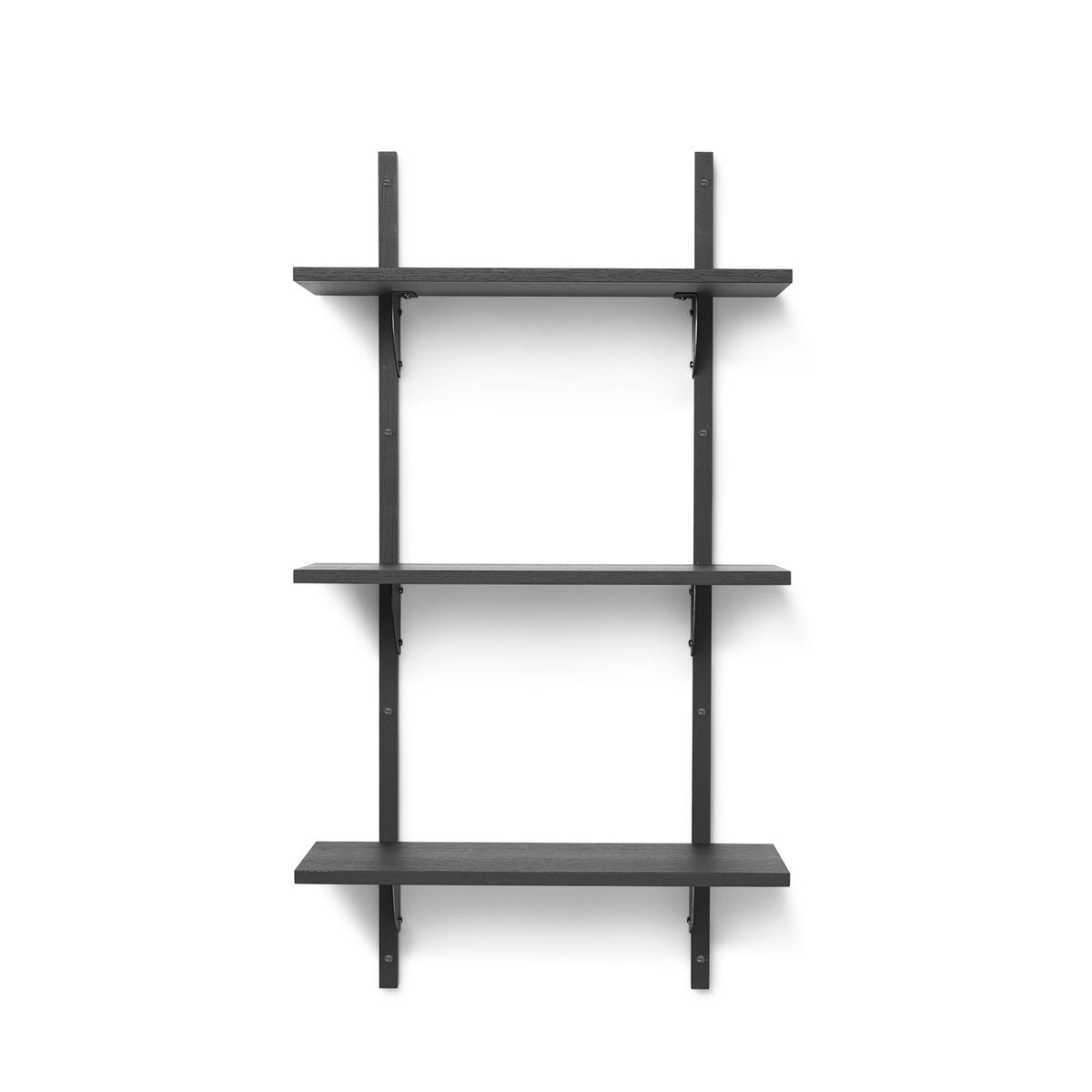 Ferm Living Sector kapea hyllykkö musta/musta - Laatukaluste