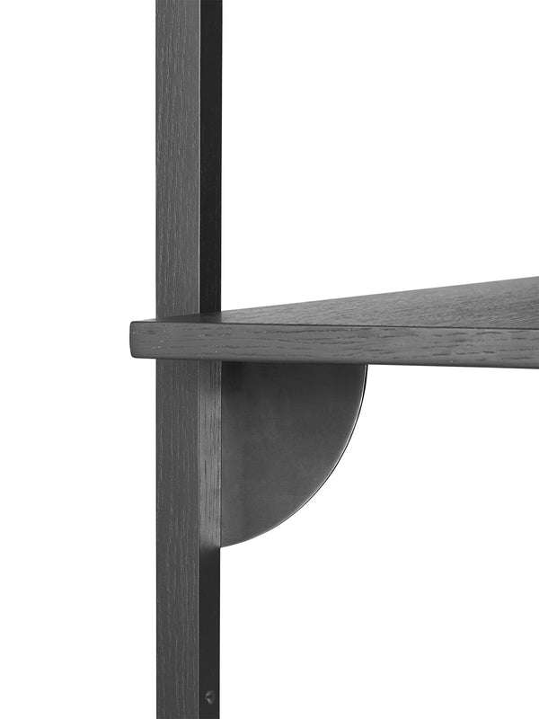 Ferm Living Sector kapea hyllykkö musta/musta - Laatukaluste