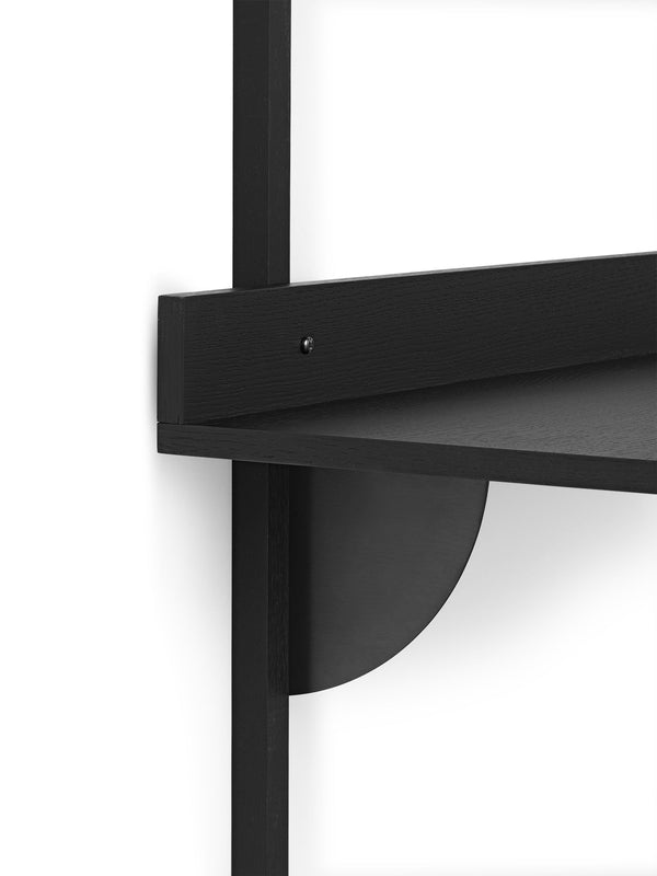 Ferm Living Sector työtaso musta/musta messinki - Laatukaluste