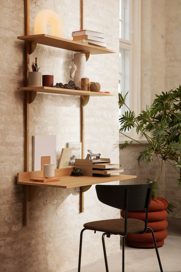 Ferm Living Sector työtaso tammi/messinki - Laatukaluste