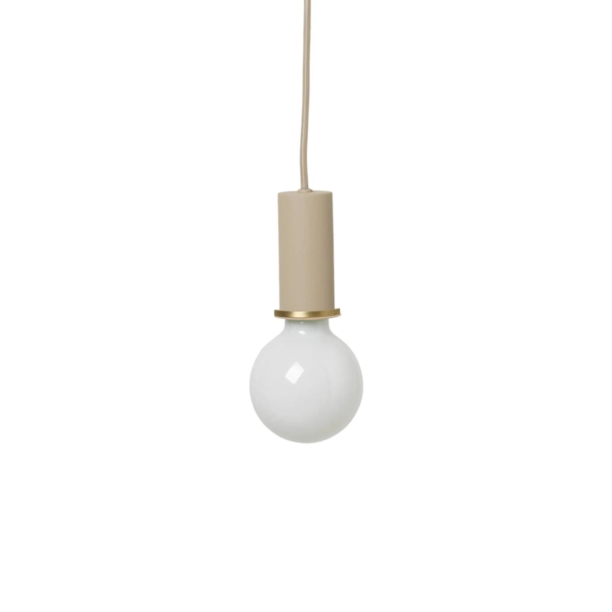 Ferm Living Socket Pendant Low cashmere Ferm Living
