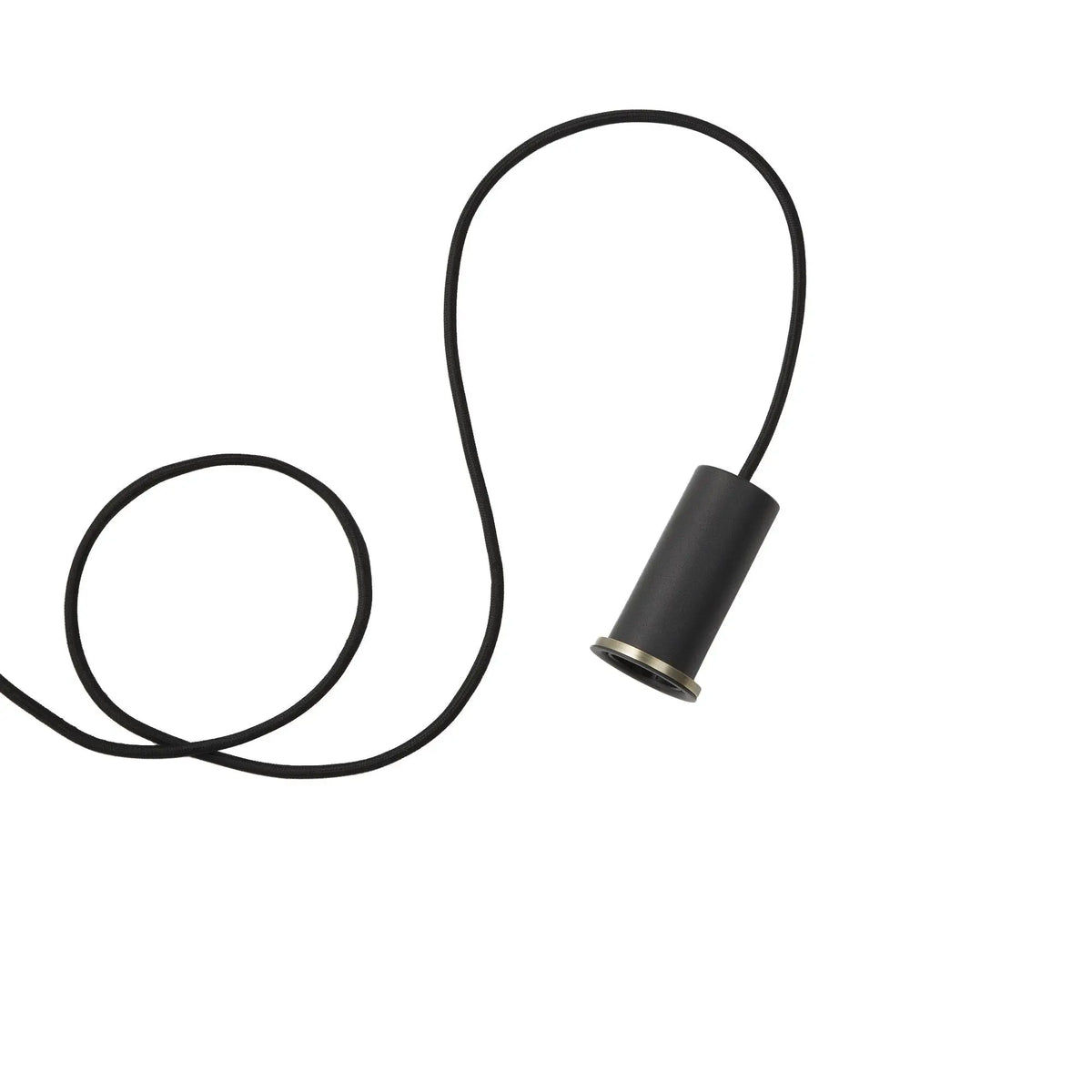 Ferm Living Socket Pendant Low musta - Laatukaluste