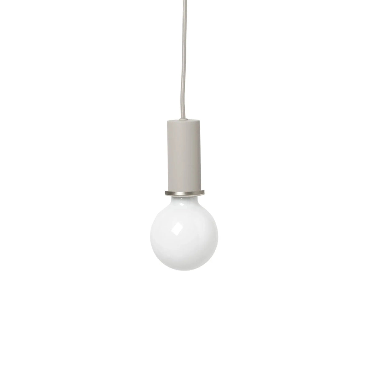 Ferm Living Socket Pendant Low vaaleanharmaa Ferm Living
