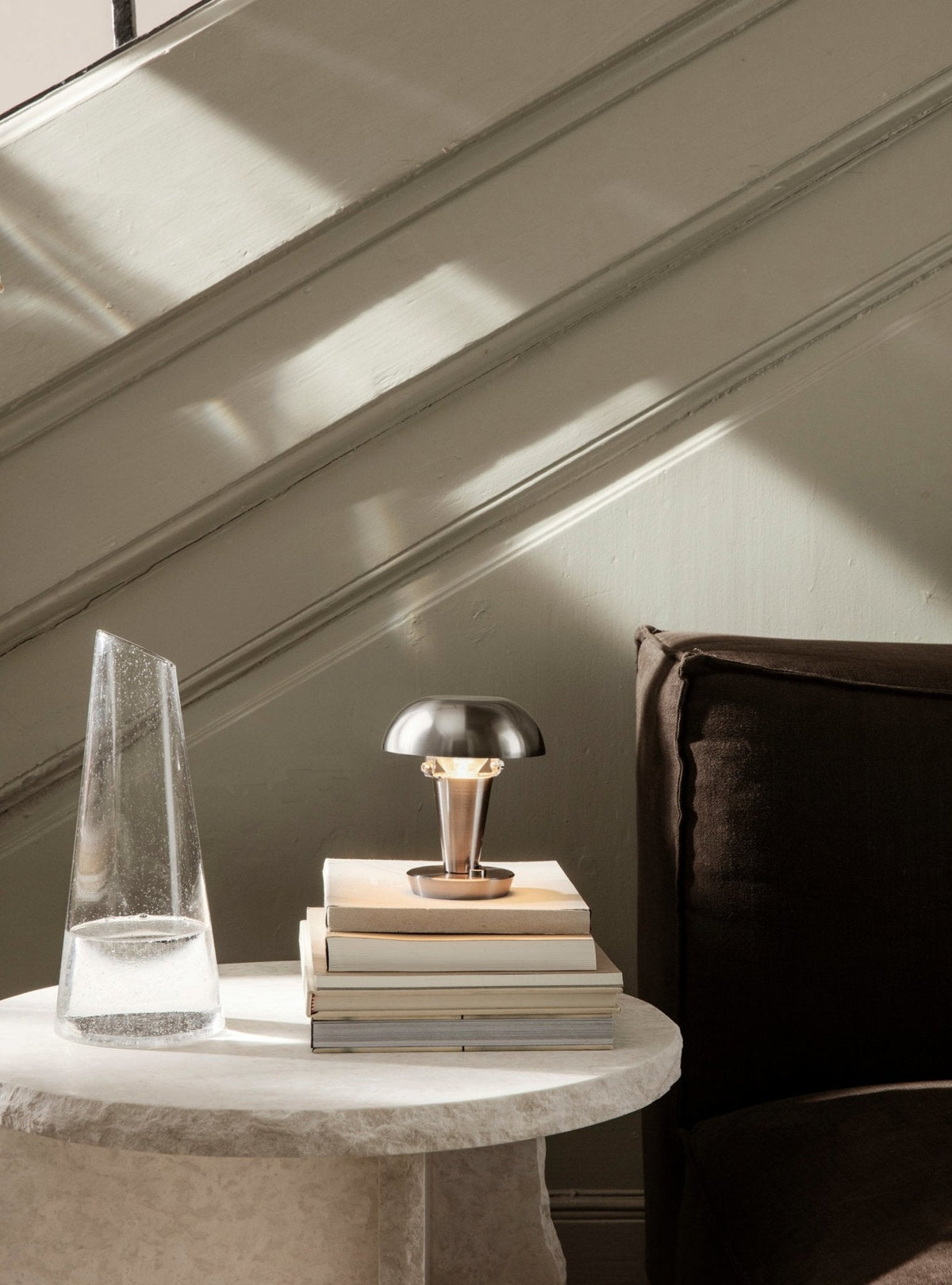 Ferm Living Tiny pöytävalaisin teräs - Laatukaluste