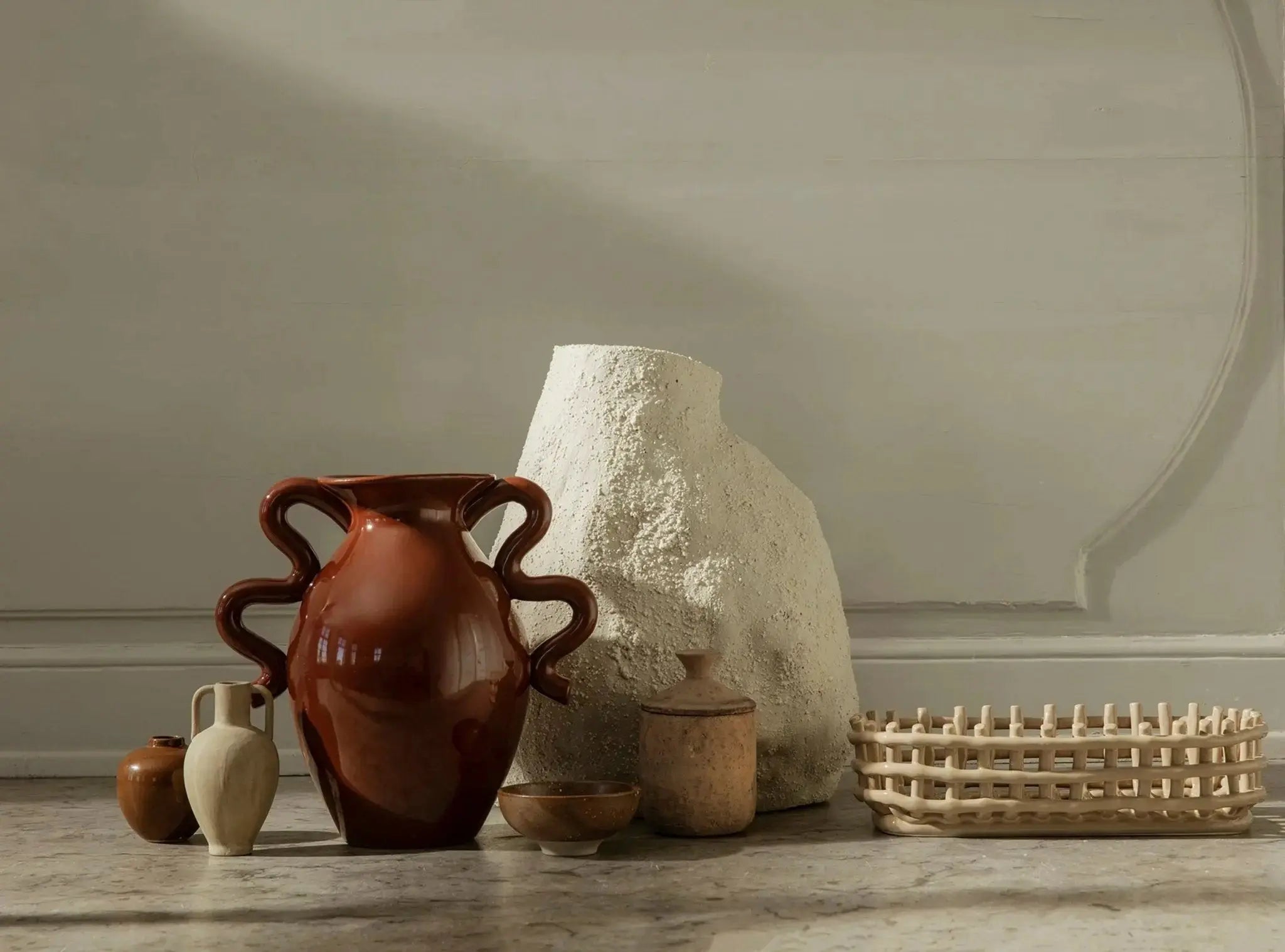 Ferm Living Verso maljakko terracotta - Laatukaluste