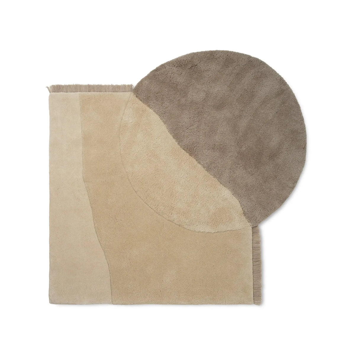 Ferm Living View tuftattu matto beige - Laatukaluste