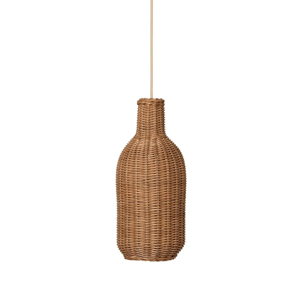 Ferm Living punottu Bottle varjostin rottinki - Laatukaluste