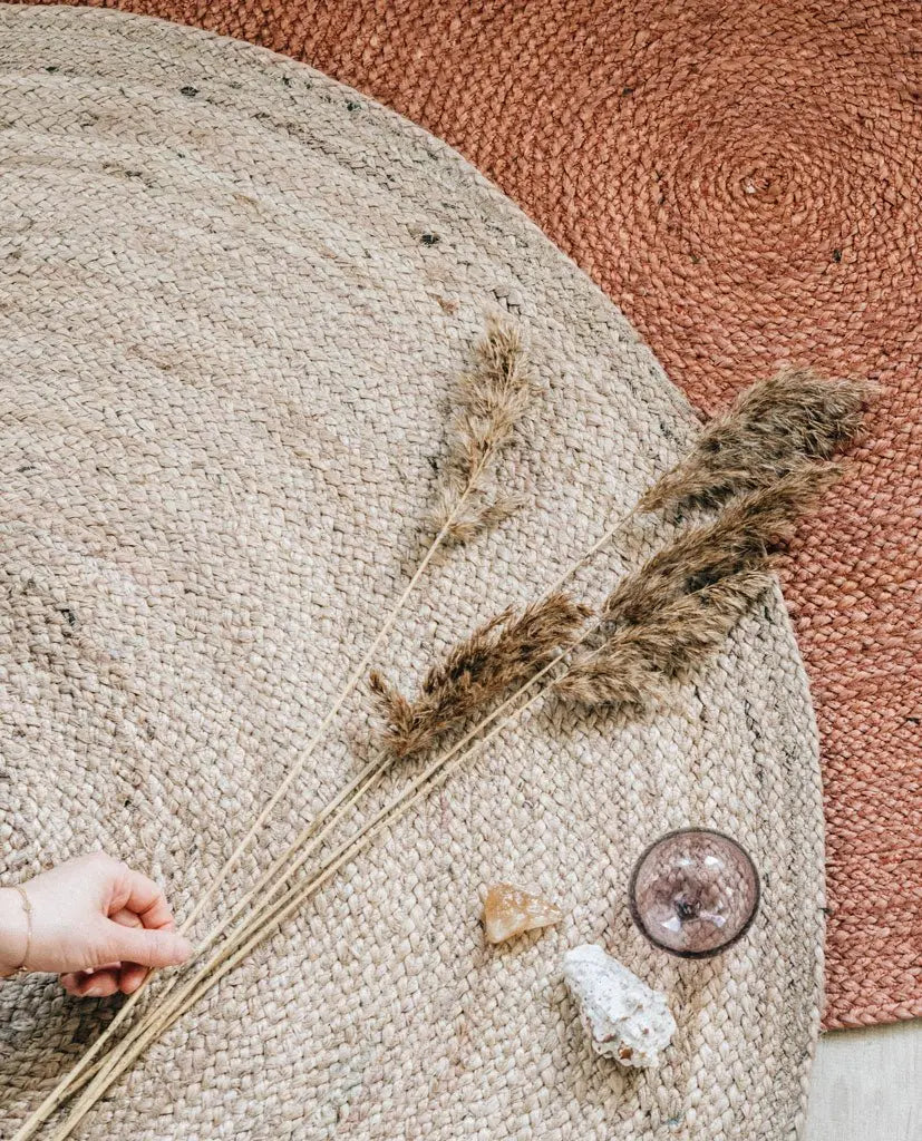 Finarte Natur matto Ø150 vaaleanharmaa - Laatukaluste