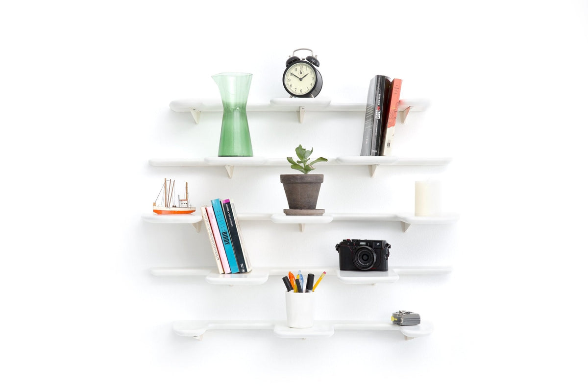 Fleimio Pine Cone seinähylly valkoinen - Laatukaluste