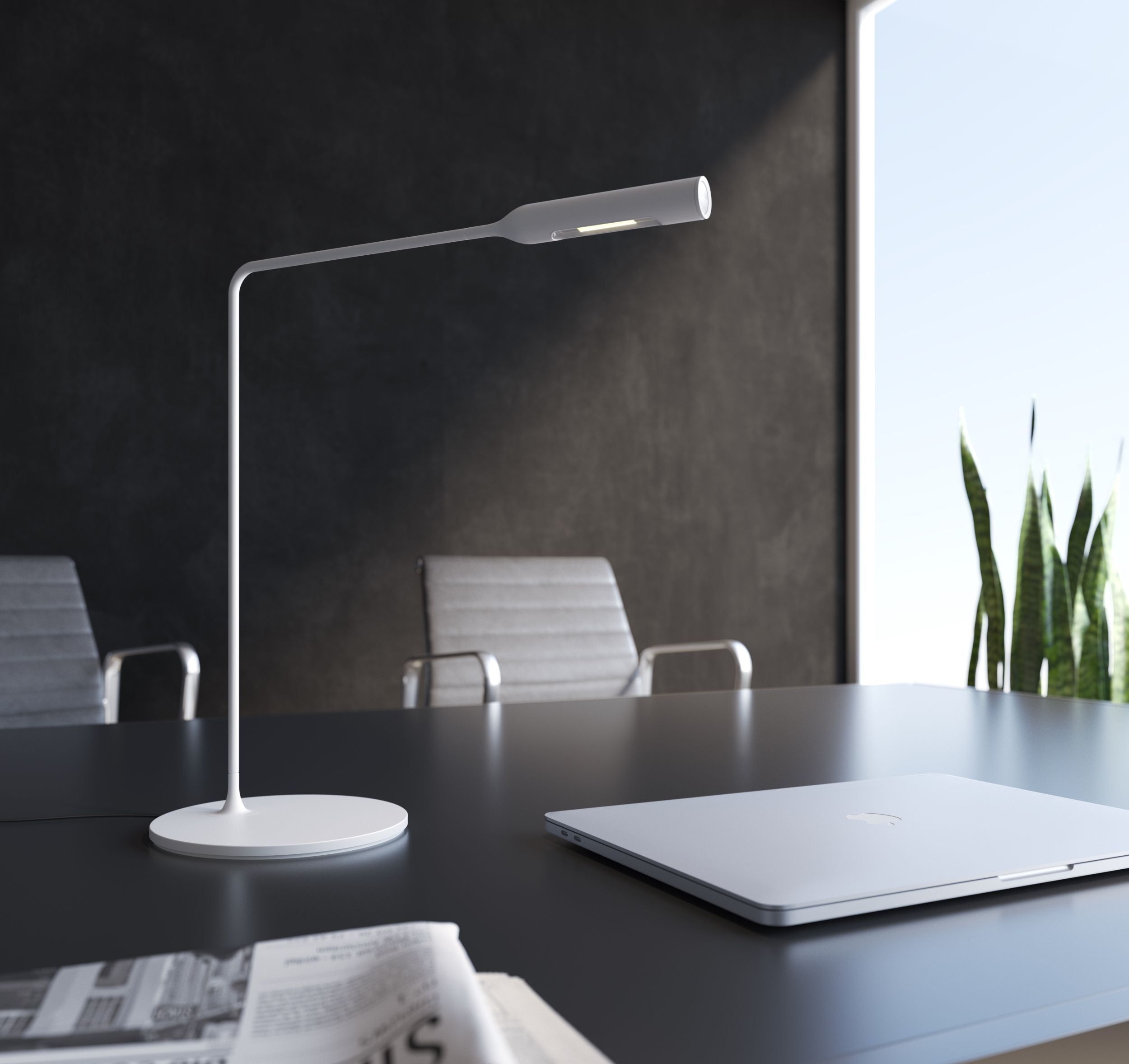 Lumina Flo Desk pöytävalaisin mattavalkoinen