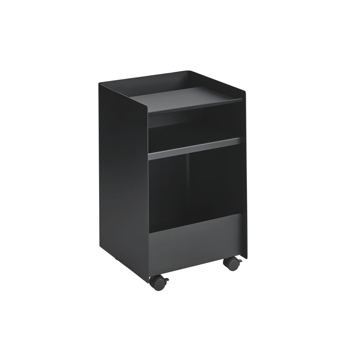 Muuto Folded low serving trolley open black